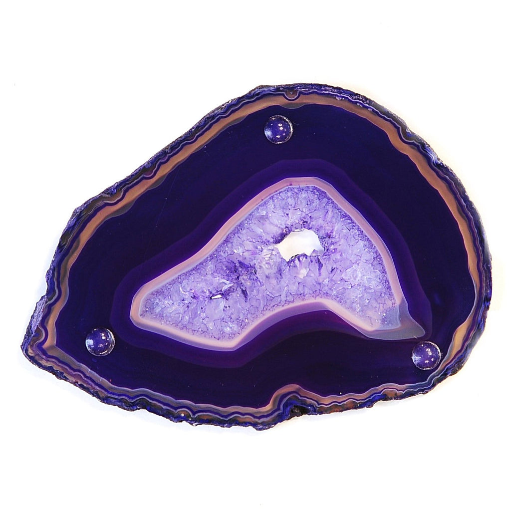 4-5" Mixed Dyed Color Agate Coasters Polished Natural Geode Sliced