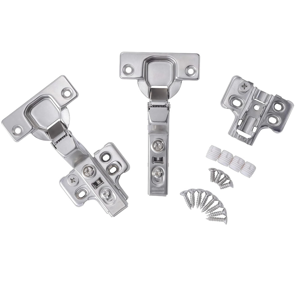 20-Pack Frameless Soft Close Inset Cabinet Hinges 50% Faster Install