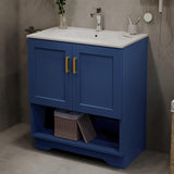 30 Inch Modern Bathroom Vanity with Ceramic Sink