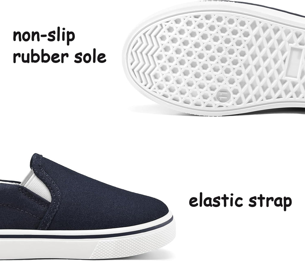 Toddler Sneakers for Girls Boys Slip On Canvas Walking Shoes