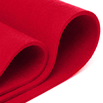Red Acrylic Felt Fabric - 3.2mm Thick, 60" Wide - Soft, Non-Stiff Craft Felt by The Yard - Ideal for Sewing, DIY
