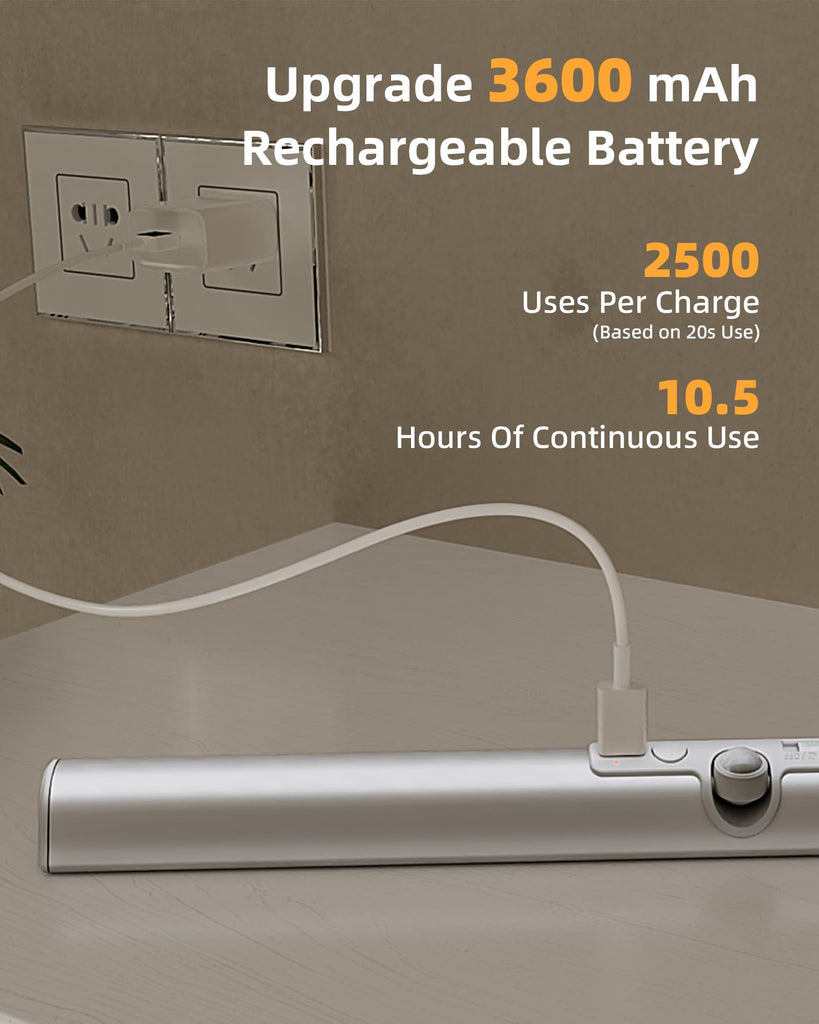 17in LED Motion Sensor Closet Light with Rotatable Sensor