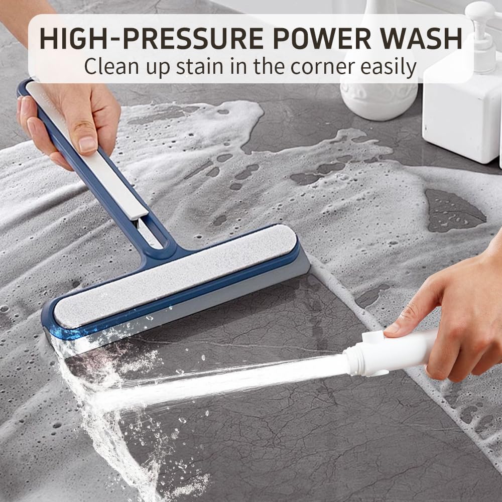Shower Head with Handheld with ON/Off Switch 3 Modes, White