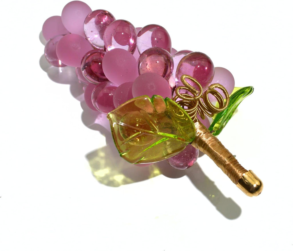 Murano Art Glass Grapes Cluster (Dusty Rose)