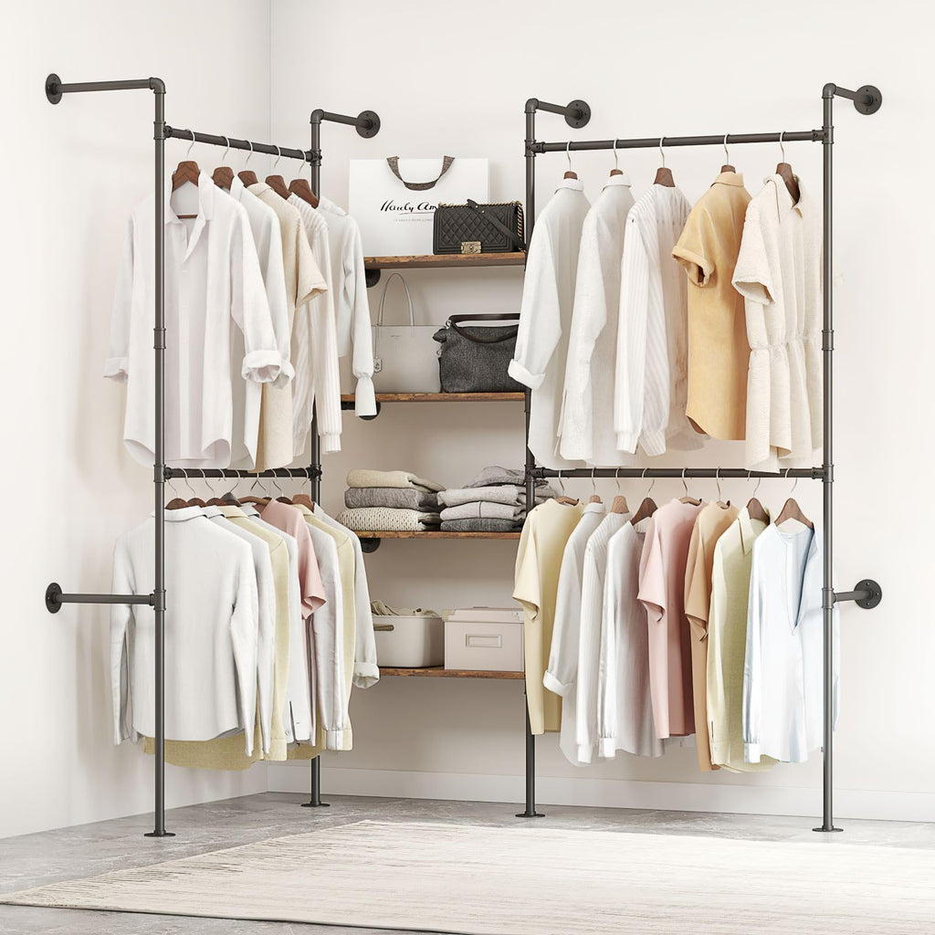 Industrial Pipe Clothing Rack