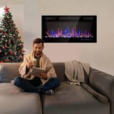 36" Electric Fireplace Inserts - Recessed Fire Place and Wall Fireplace Heater