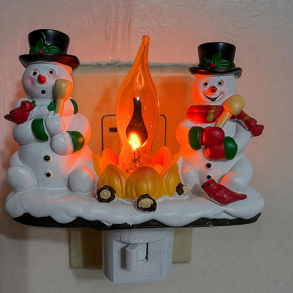 C18 Orange Flickering Flame Light Bulbs, 1W E12 Base