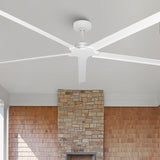 100" Ceiling Fan with LED Light and Remote - Black