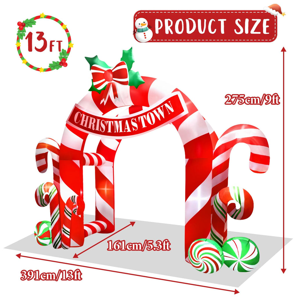 13FT Christmas Inflatables Archway Outdoor Decorations
