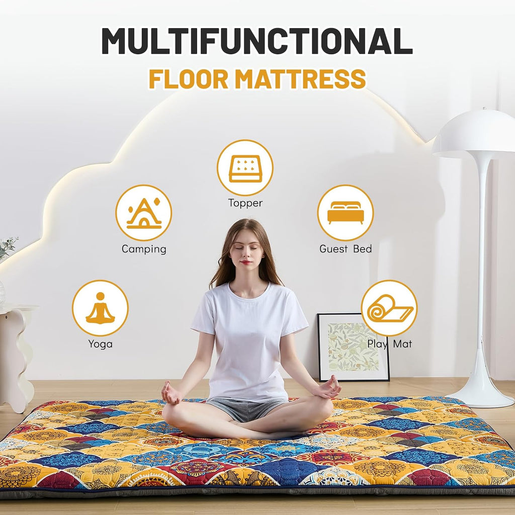 Japanese Floor Mattress, Anti-Slip Japanese Futon
