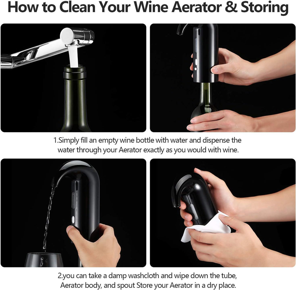 Wine Aerator Electric Wine Decanter Best Sellers One Touch Red -White Wine Accessories Aeration Work with Wine Opener