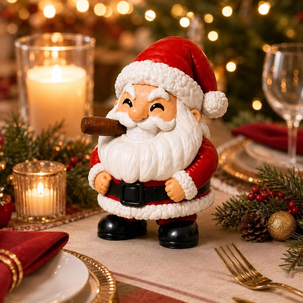 Santa Claus Figurine 3.27in Funny Christmas Tabletop Decor
