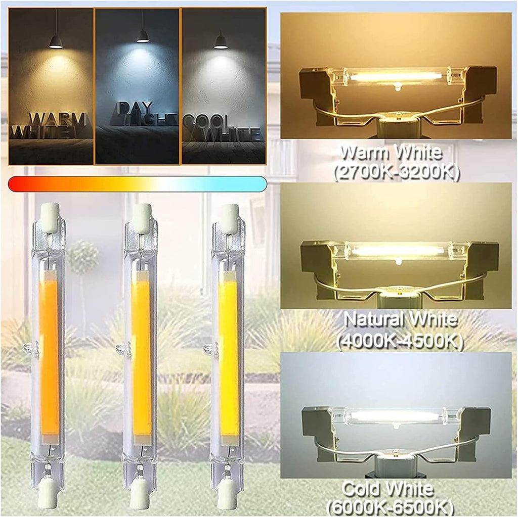 R7s LED Bulbs 10W High Brightness T3 Double Ended LED Lights Bulbs Equivalent to 100W Halogen Bulbs J-Type T3