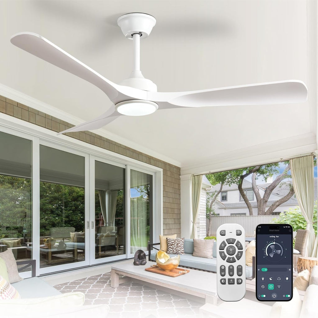 52-Inch 3-Blade Ceiling Fan with Light Transform Your Space with Comfort and Style 52-Inch Outdoor Ceiling Fan with Light Quiet,Smart Control, Ideal for Year-Round Comfort A101-B0DRJQRK3J
