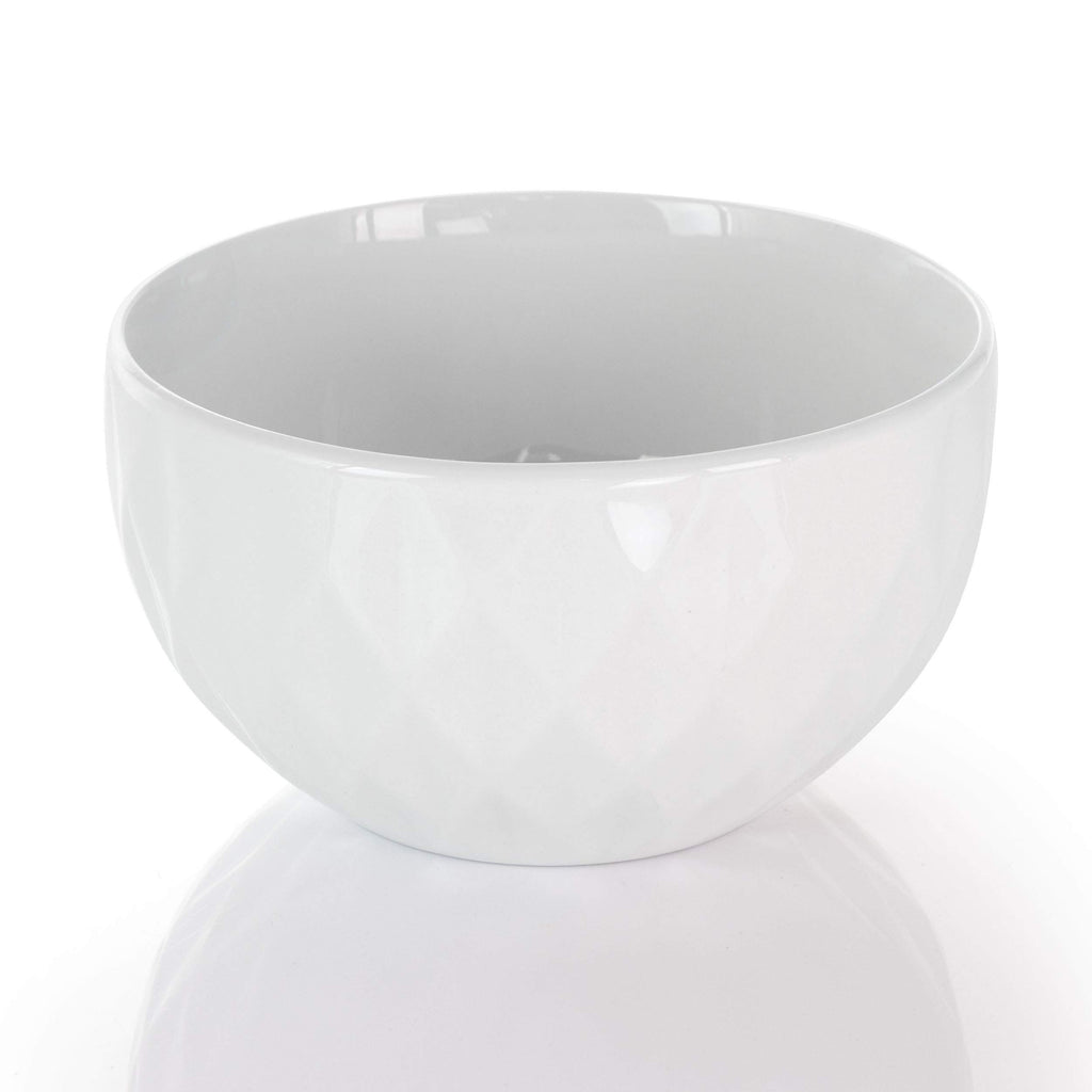 White Porcelain Dish Dinnerware Set, 18 Piece ( Glossy)