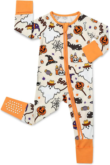 Bamboo Viscose Baby Footie Pajama, Zipper Sleeper Boys Girls