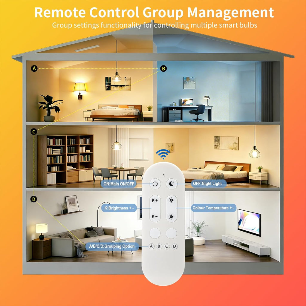 Smart G9 LED Bulbs, 3 Pack with Remote