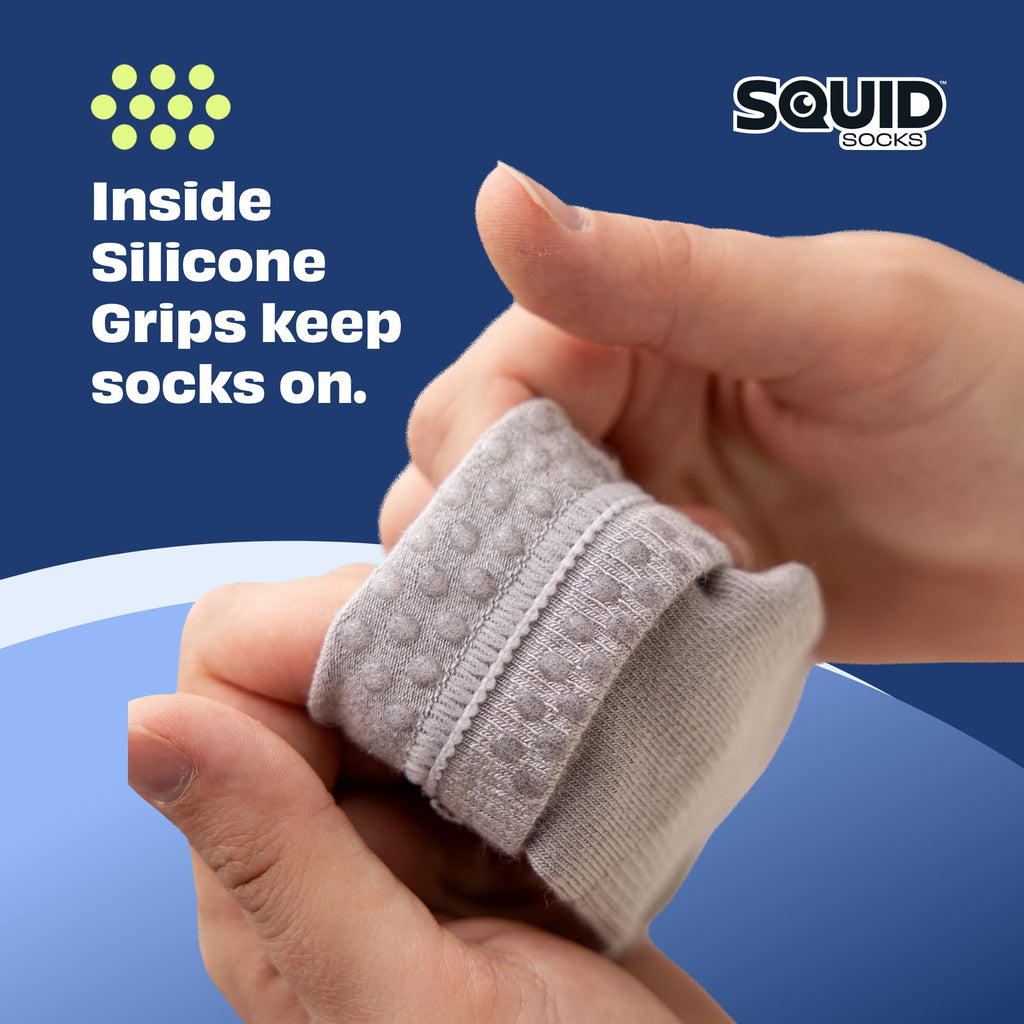 Stay-On Cotton Grip Ankle Socks - US Age Chai