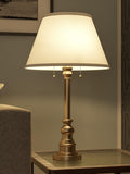 Spyglass Table Lamp with Antique Brass Finish, Classic Style, 30.5" Height, 17" Width, 17" Depth