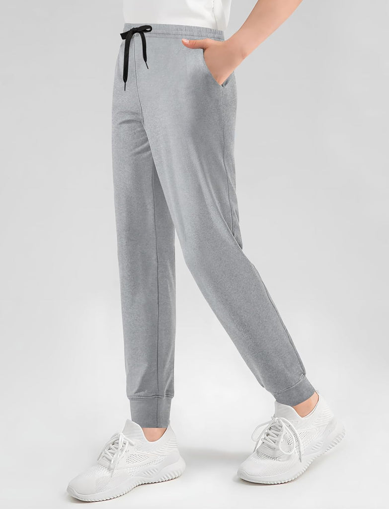Girls Sweatpants 3 Pack Joggers with Pockets Elastic Waist Kids