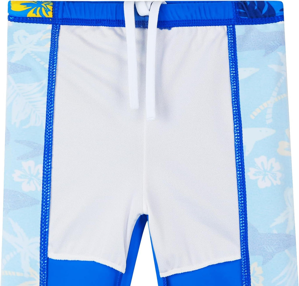 Boys Long Sleeve Rash Guard 2 Piece Swim Set UPF 50+