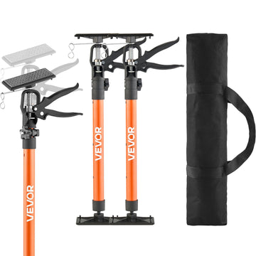 Cabinet Jack Support Pole, 2-Pack, 20.8-45.3 Inch Steel Telescopic Quick Support Rod, Adjustable 3rd Hand System up