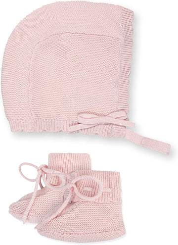 Layette Baby Sweater Beanie and Bootie Piece Set