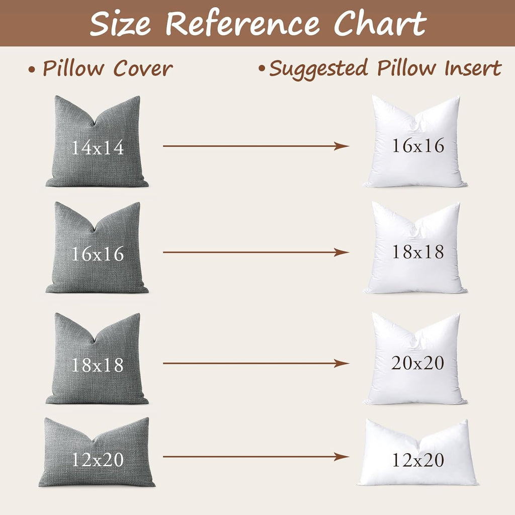 Synthetic Down Pillow Insert, 12x20 Throw Pillow Inserts - Set of 2