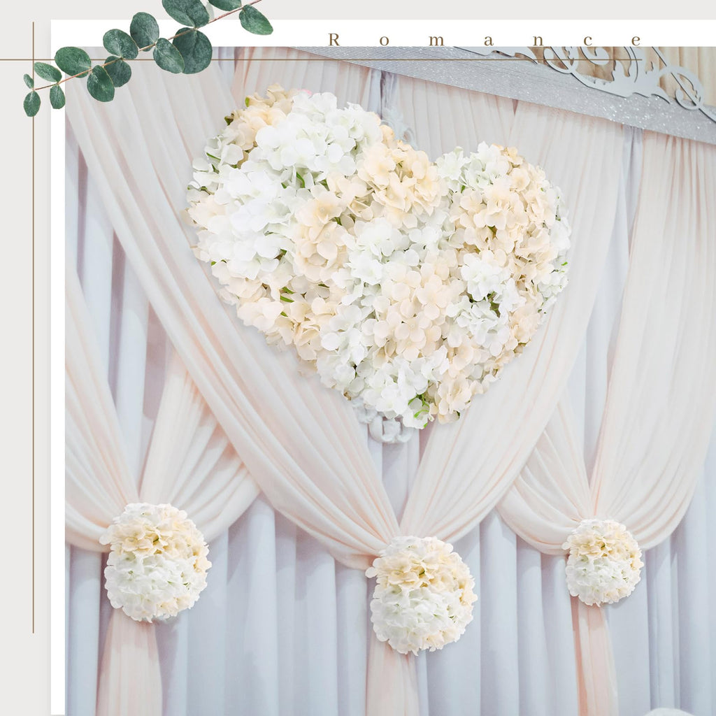 200 Pcs White and Champagne Artificial Bulk
