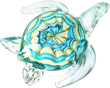 6" Blown Glass Sea Turtle Figurine
