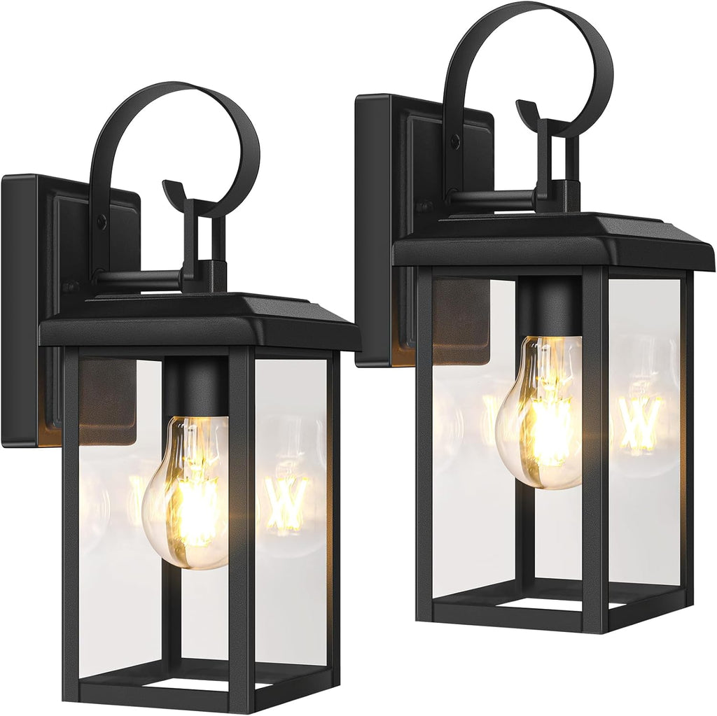 2-Pack Outdoor Wall Light Fixtures, Exterior Lighting Fixtures Wall Mount