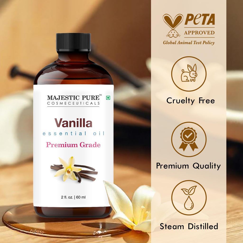 Vanilla Essential Oil for Diffuser - 2 Fl Oz
