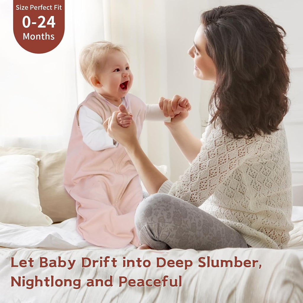Sleep Sack, 100% Cotton Wearable Blanket, 0.5 Tog, 3 Pack