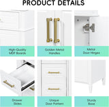 36" Freestanding Bathroom Vanity with Sink - Vanity Set with Flip Drawer & 3 Storage Drawers