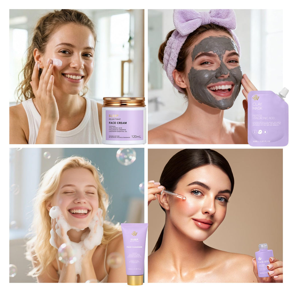Gifts for Women, 32 Pcs Lavender Spa Gifts Basket, Hydrating Face Skin Care
