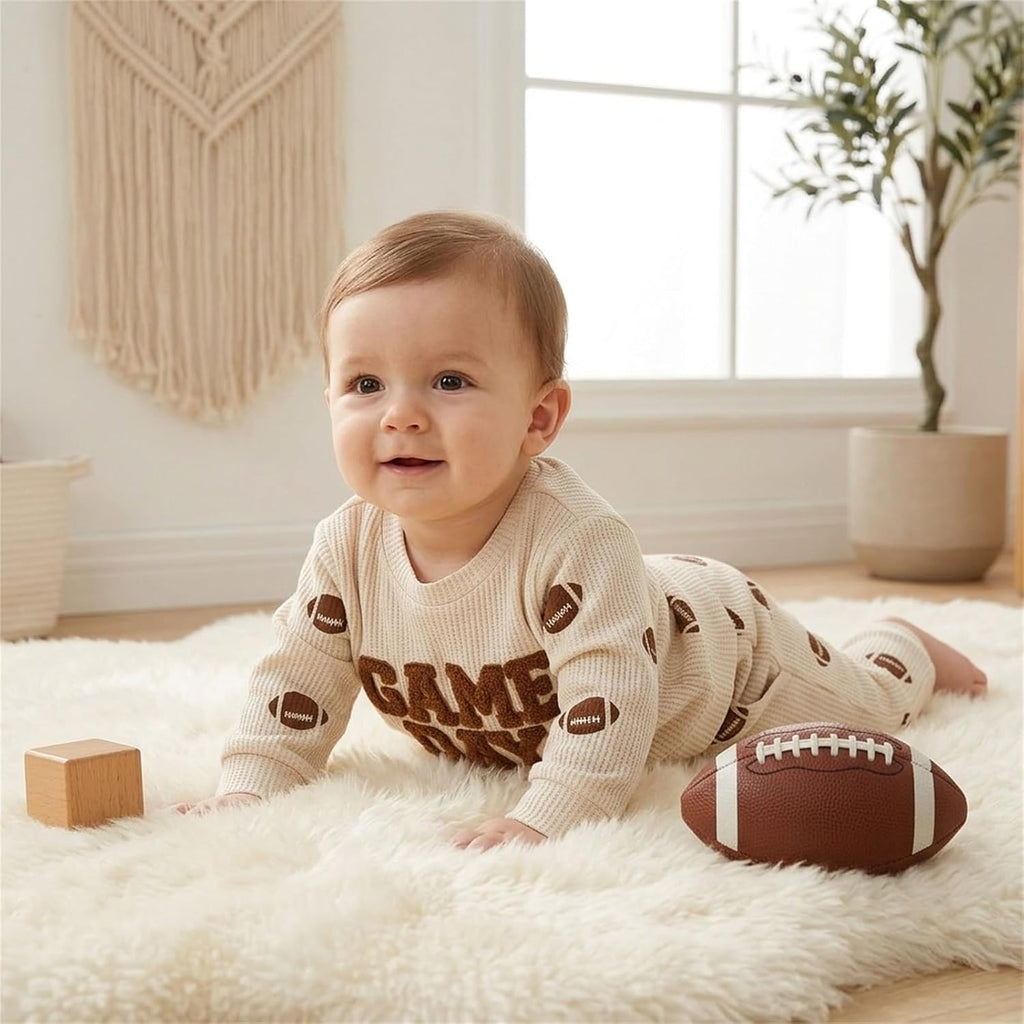 Baby Boy Outfits Embroidered Sweatshirt Pants Set Fall Winter Clothes