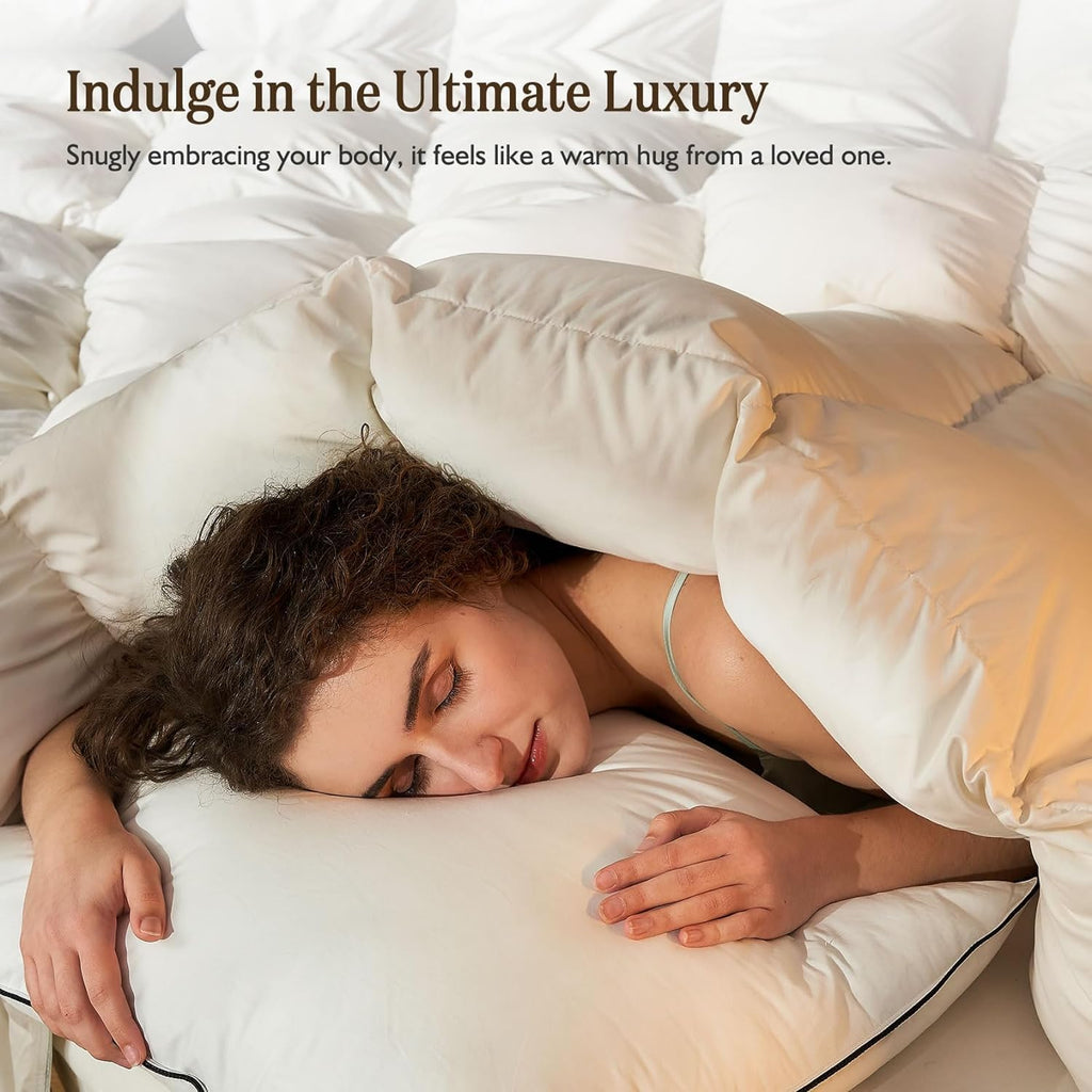 Lightweight Organic Feather Down Comforter King