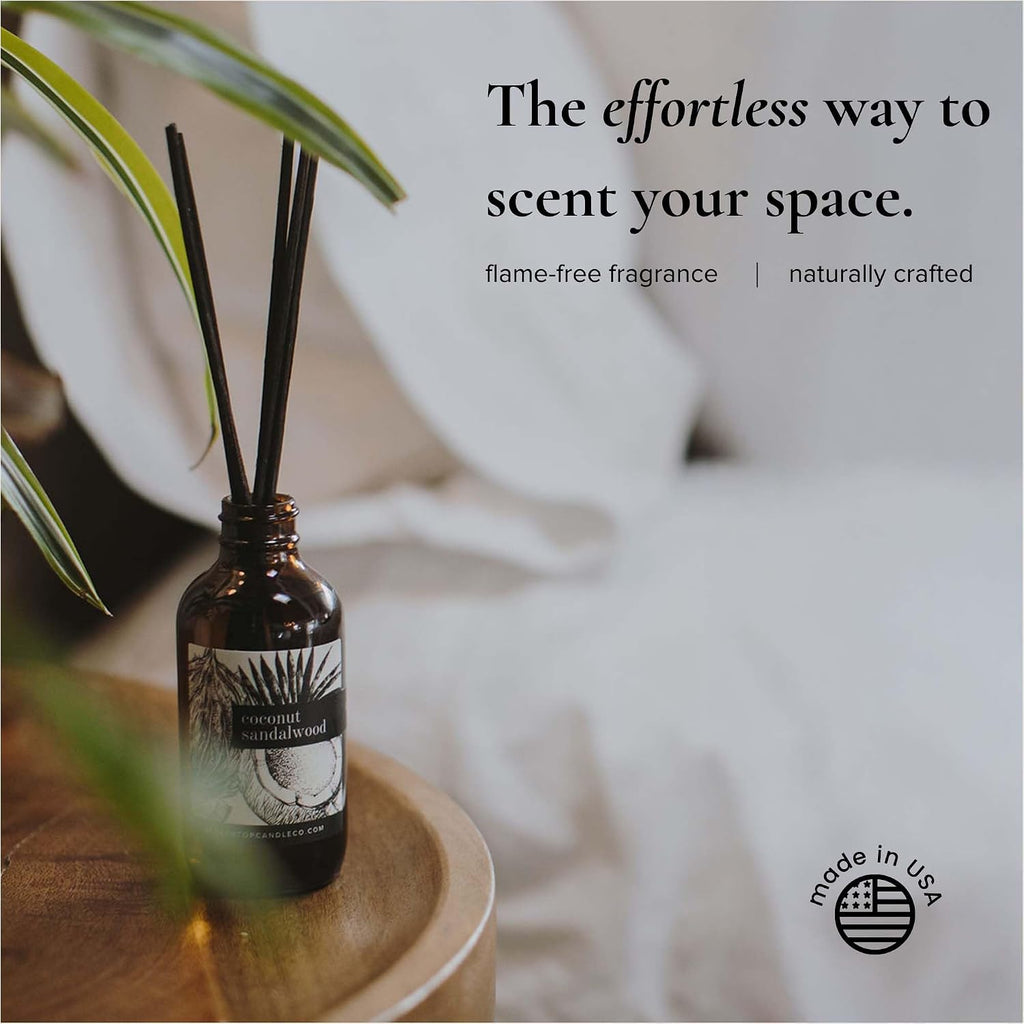 Natural Reed Diffuser Set (Coconut Sandalwood)