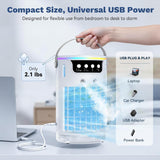 Portable Air Conditioners Desktop AC Unit with Water Ice Cooling Mist