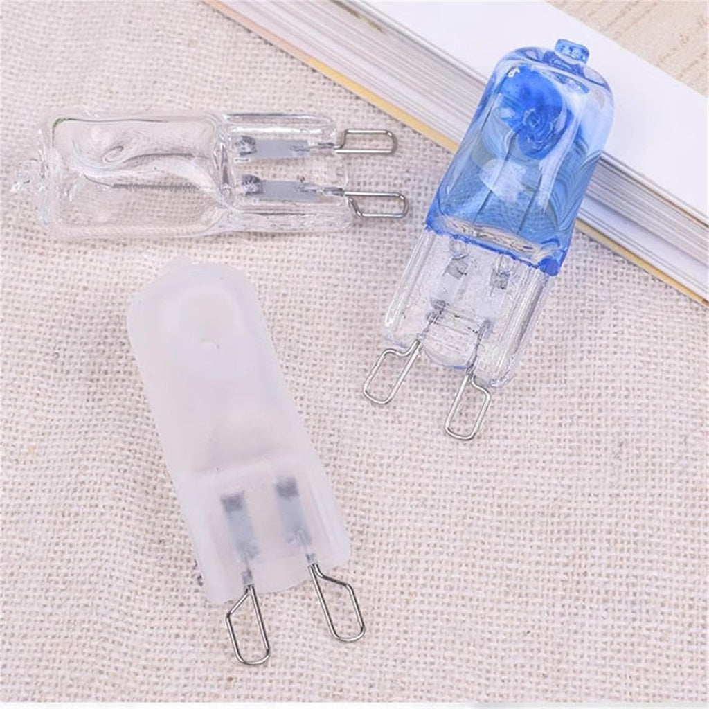 10PC 230V 20W G9 Halogen Bulbs 2 Pin Base JC Type T4 Bi-Pin Clear Capsule Halogen Lamps G9 120V 40W Warm White