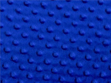 Minky Dimple Dot Blanket Fabric 60" Wide Sold By The Yard (Royal Blue)