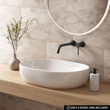 Large Bathroom Vessel Sinks, OCEALAGOON 24 x 16 Oval Bathroom Sink Bowls Above Counter
