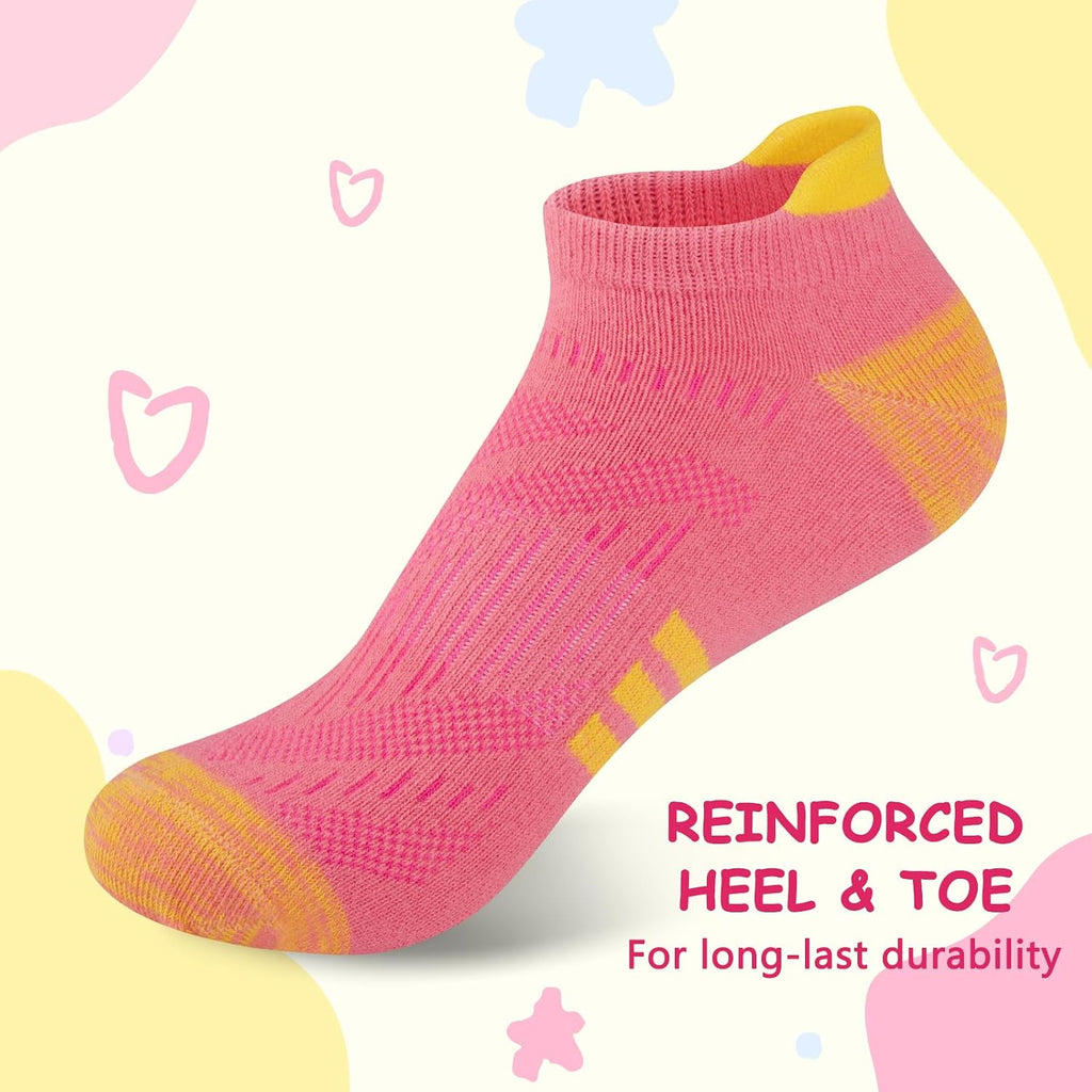12 Pairs Girls Socks Old Athletic Ankle Socks Cotton Short Socks For Little Big Kids