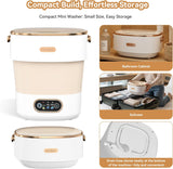 Portable Washing Machine, Folding 20L Mini Washer and Spin-Dryer,3 Cleaning Modes Small Compact Laundry Machine of
