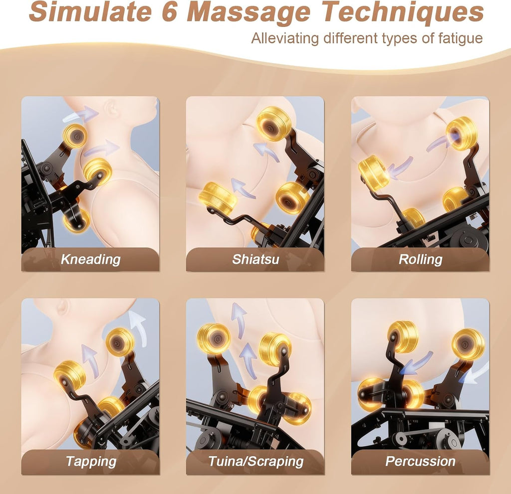 3D Massage Chair Full Body SL-Track, Body Scan, Shiatsu Recliner | Voice Control, Zero Gravity, 22 Programs, 16