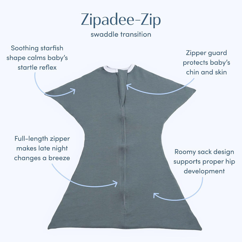 Transition Swaddle Pack - Starfish Design for Self-Soothing & Better Sleep - Ideal for Rolling Babies