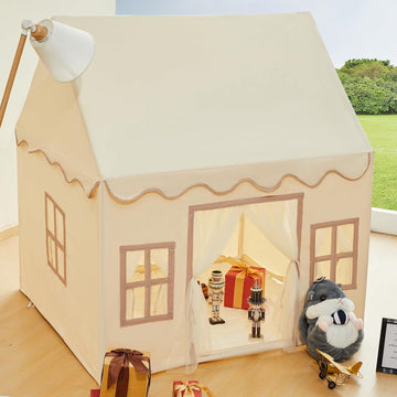 Playhouse Play Tent for Kids-Portable with Padded Mat, Star Lights, Carry Bag, Play Tent Indoor & Outdoor, Washable