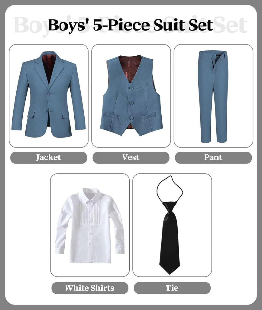 Boys Suit Kids Dress Clothes Wedding Ring Bearer Outfit Formal Wear