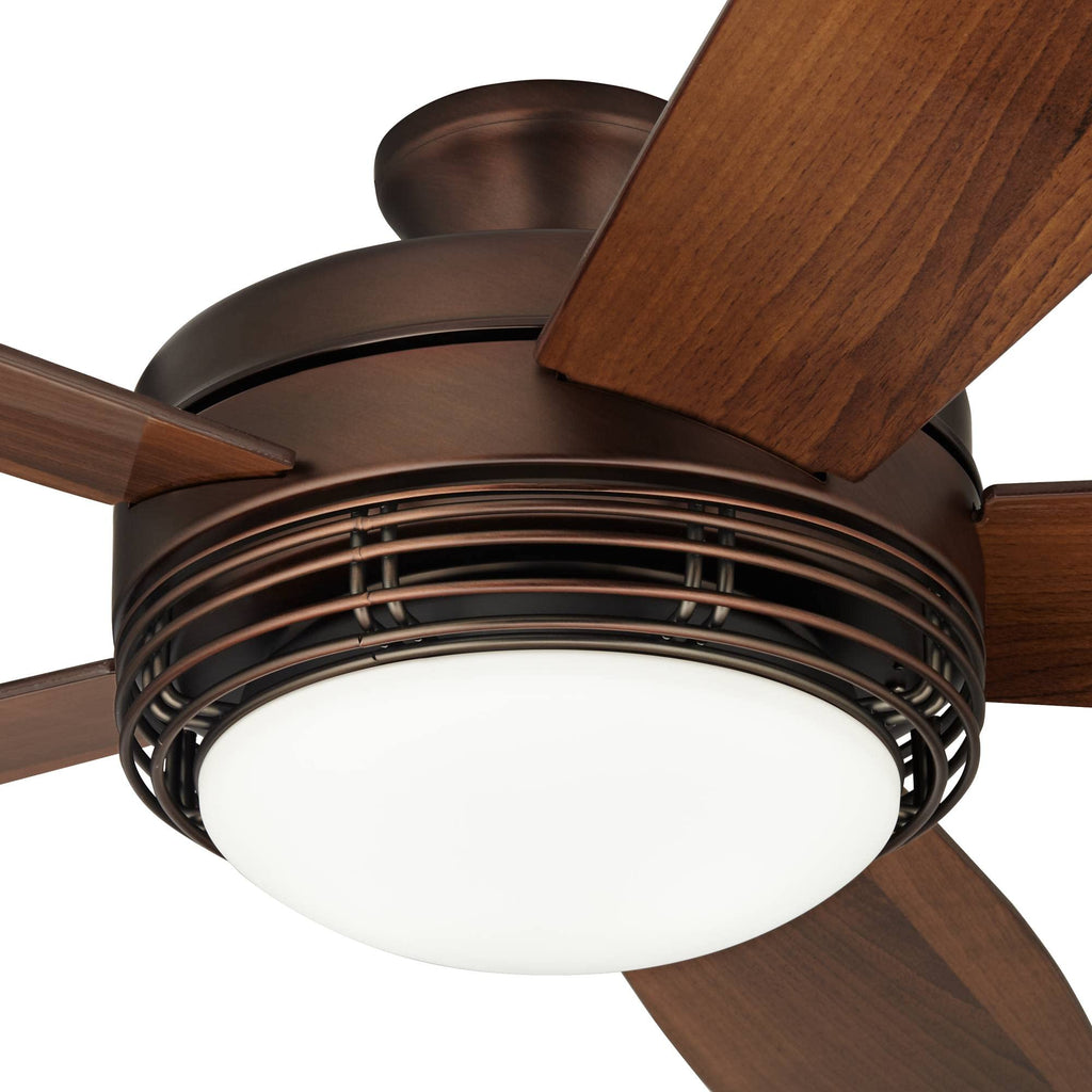 60" Province Bronze Outdoor Ceiling Fan with LED Light Remote