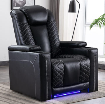 Electric Power Recliner Chairs with USB Ports and Cup Holders